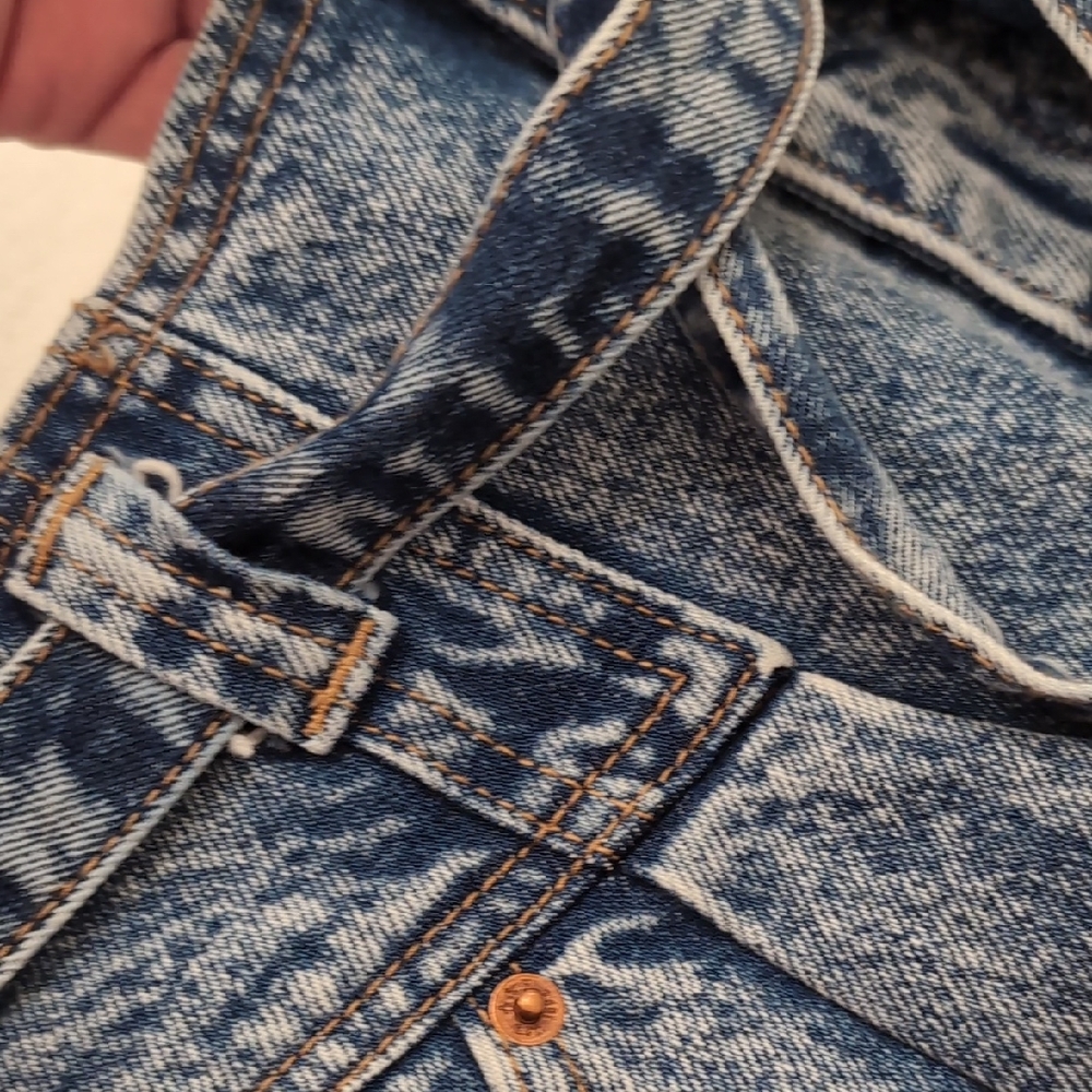 Abercrombie & Fitch Blue Denim Mini Skirt 12 - Picture 7 of 8